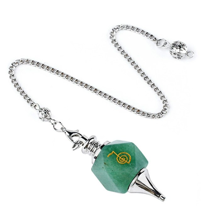 Dowsing Pendulum "Cho Ku Rei" Green aventurine