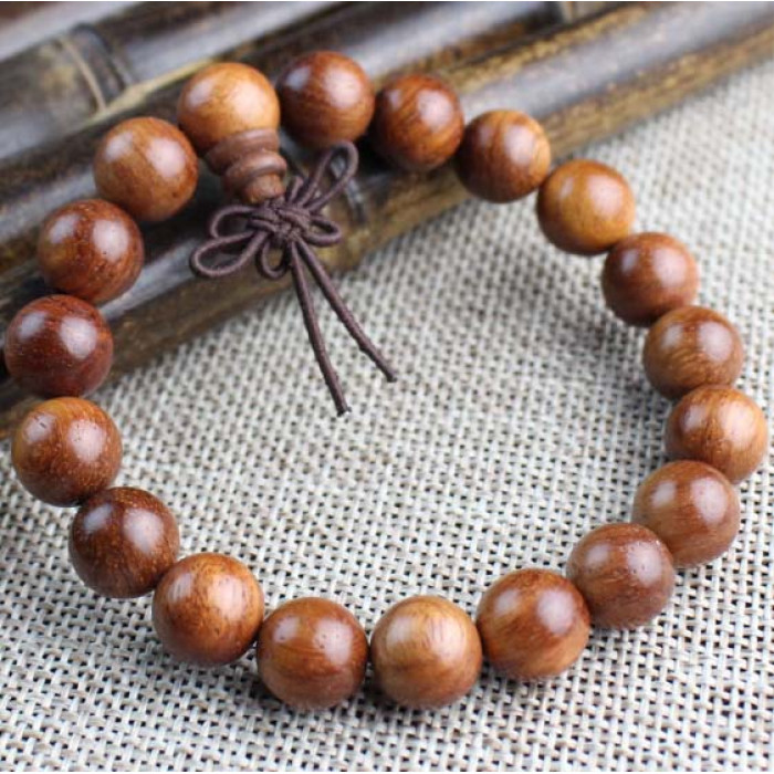 Rosewood Prayer Beads Bracelet with a tassel 10mm.