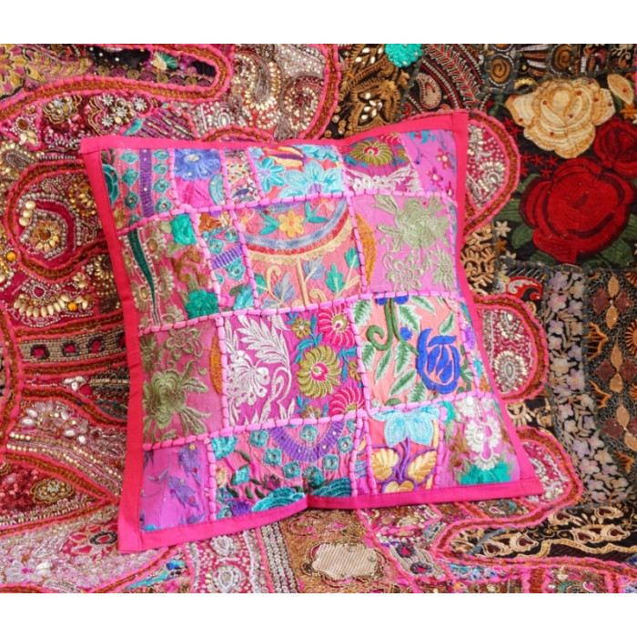 Indian pillowcase Dark pink