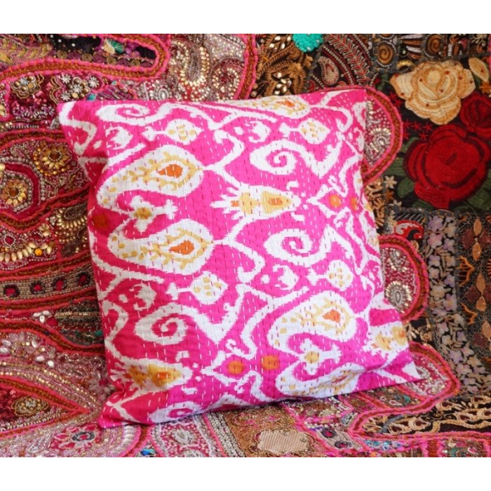 Indian pillowcase Dark pink