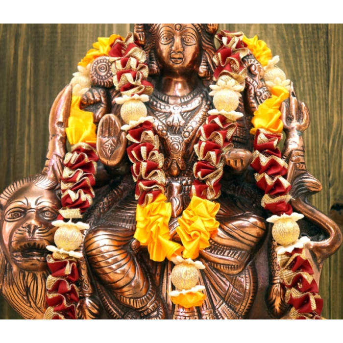 Garland for figurines of gods 7 balls Orange