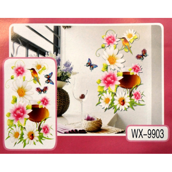 3D Декор - інсталяція КВІТИ WX-9903