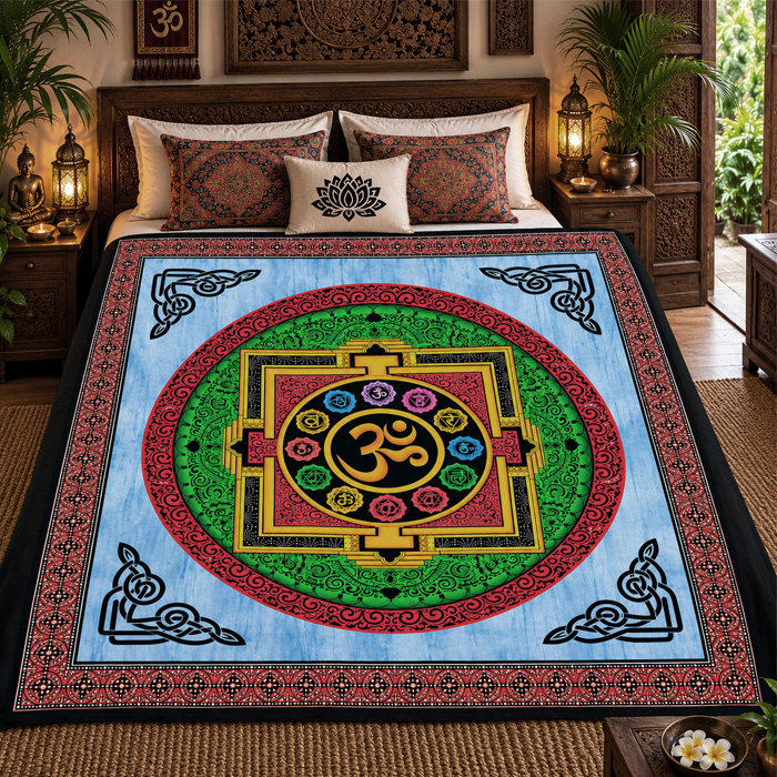Double Bedsheet Mandala colored