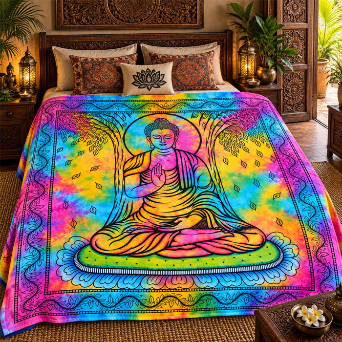Double Bedsheet Buddha colored