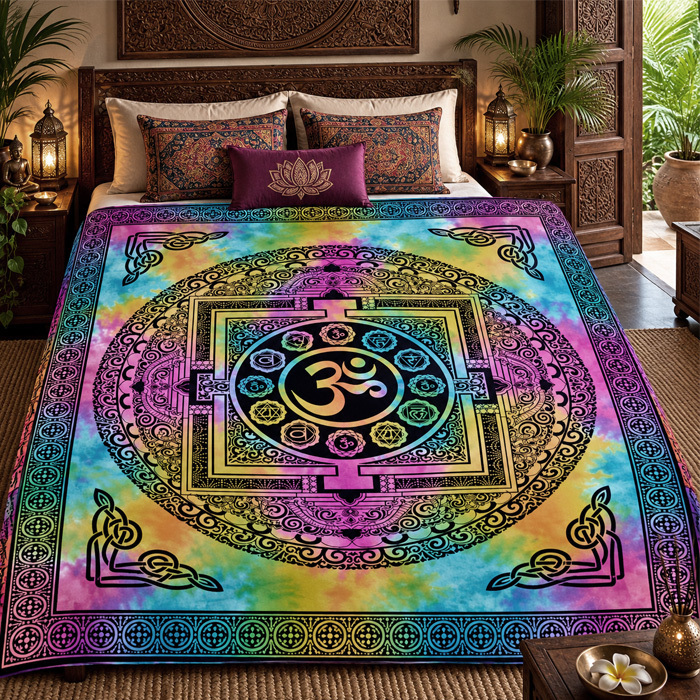 Double Bedsheet Mandala colored