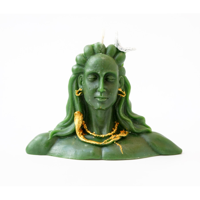 Shiva Green Candle