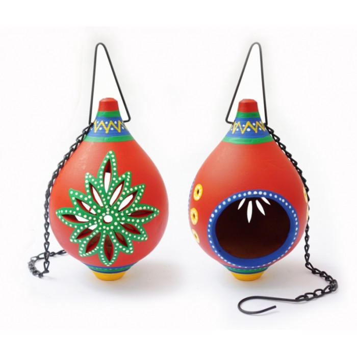 Candlelight pendant terracotta red KB-12C