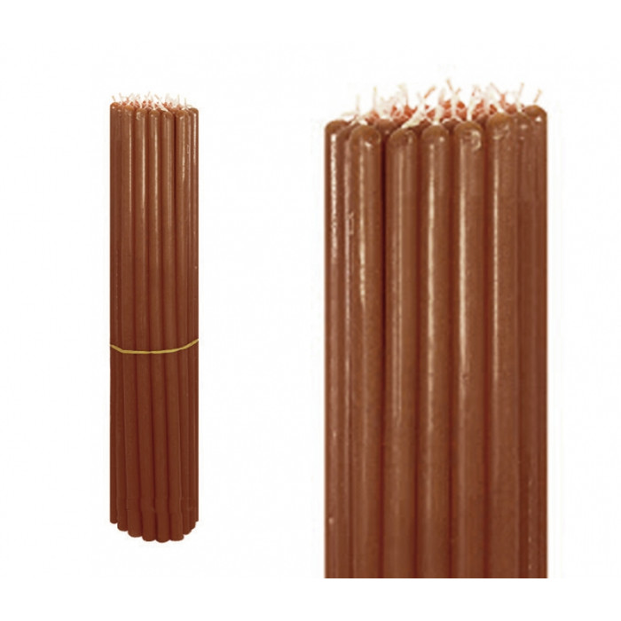 Bunch of candles 1 kg. Brown No. 10