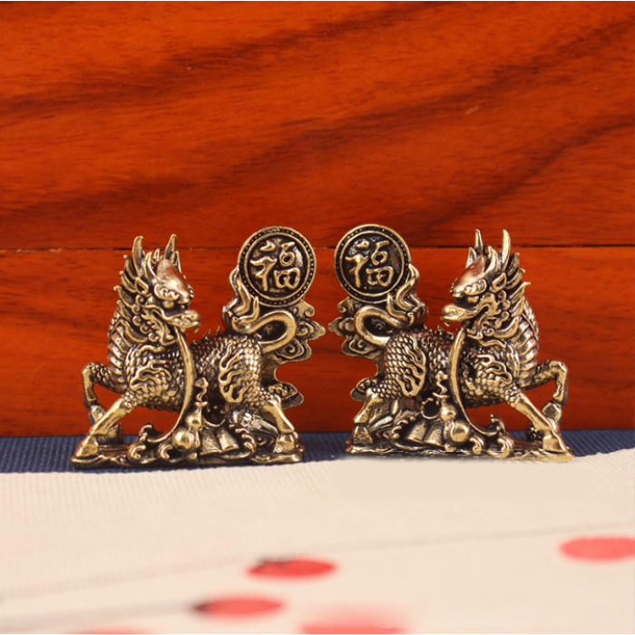 Figurine of a Pair of Qilin