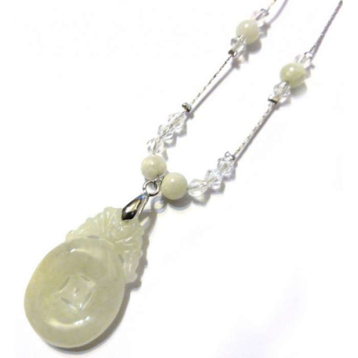Jade pendant on a chain №1