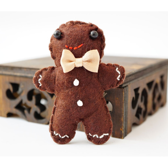 brooch Cookies Dark - Brown