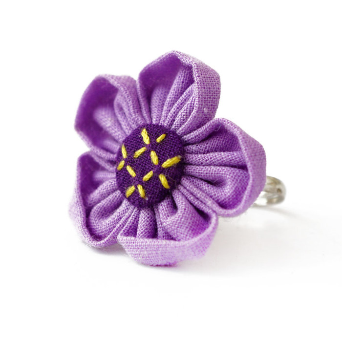 Dimensionless ring Flower Lilac