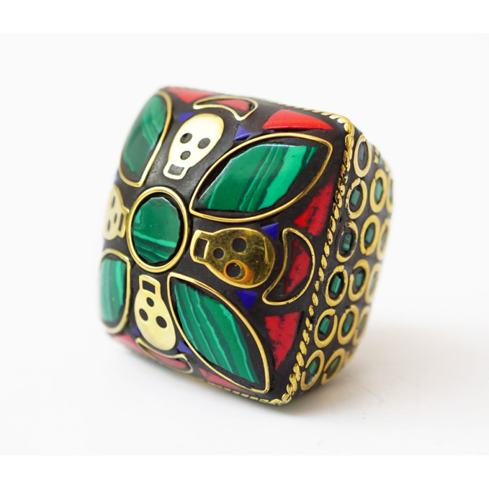 Skull Ring NEHA-NR23 Green