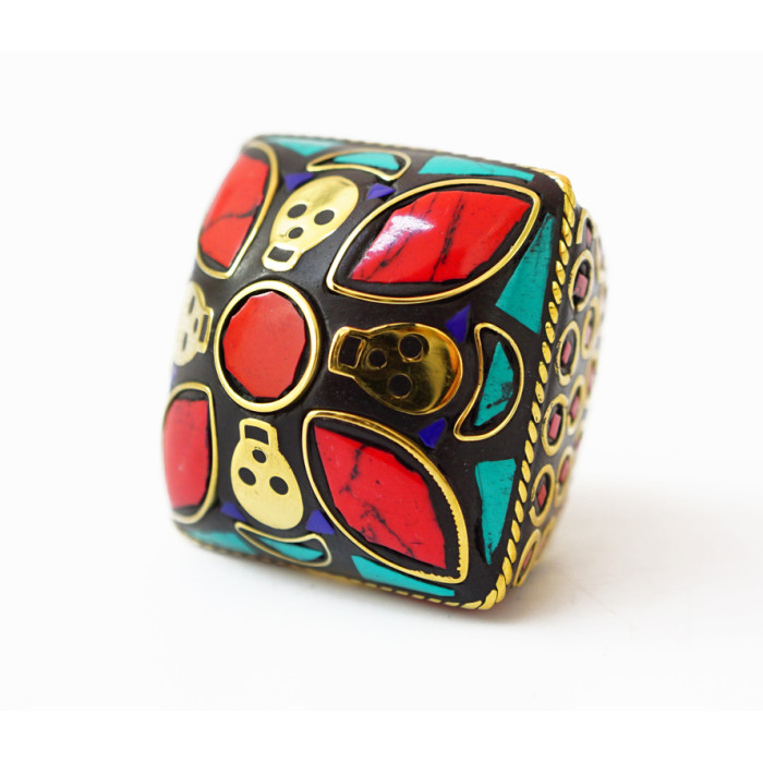 Skull Ring NEHA-NR23 Red