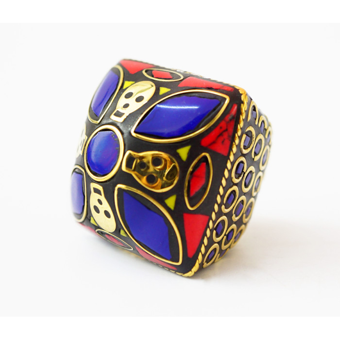 Skull Ring NEHA-NR23 Blue