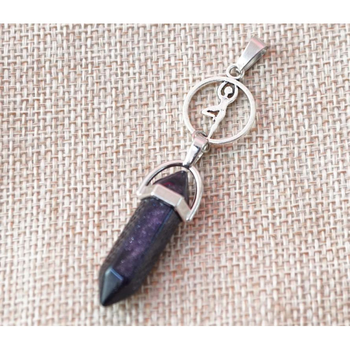 Blue Aventurine Pendant "Yoga"