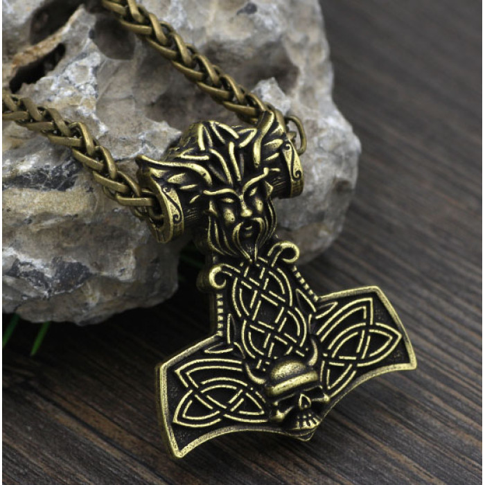 Thor's Hammer Pendant Yellow