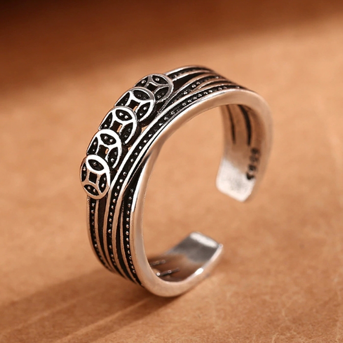 Кільце "Монетки на косичці"