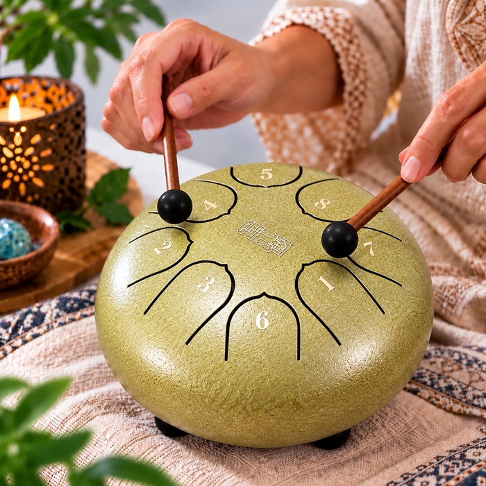 Глюкофон "Happy Drum" 8 нот колір Золотий діамант