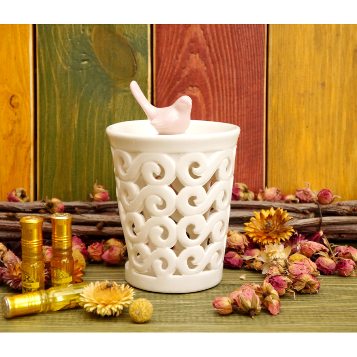 Ceramic aroma lamp Bird + infinity A