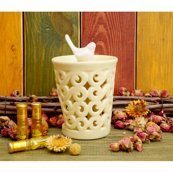 Ceramic aroma lamp Bird + infinity D