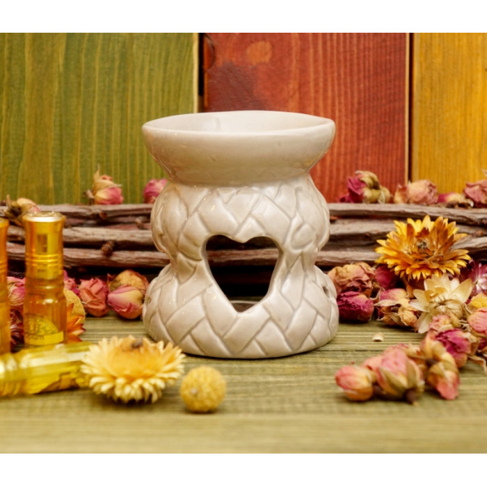 Aroma lamp ceramic Gray