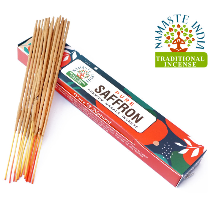 Ароматичні палички Шафран Namaste India Pure Saffron