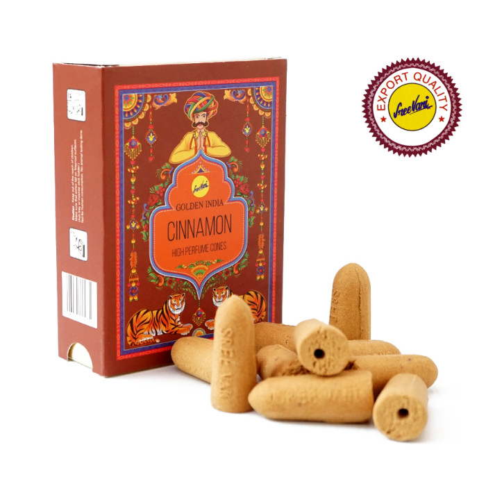 Ароматичні конуси Кориця Sreevani Back Flow cones Cinnamon 