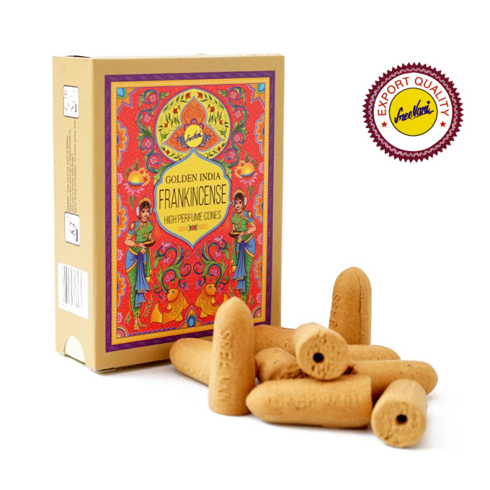 Ароматичні конуси Ладан Sreevani Back Flow cones Frankincense 