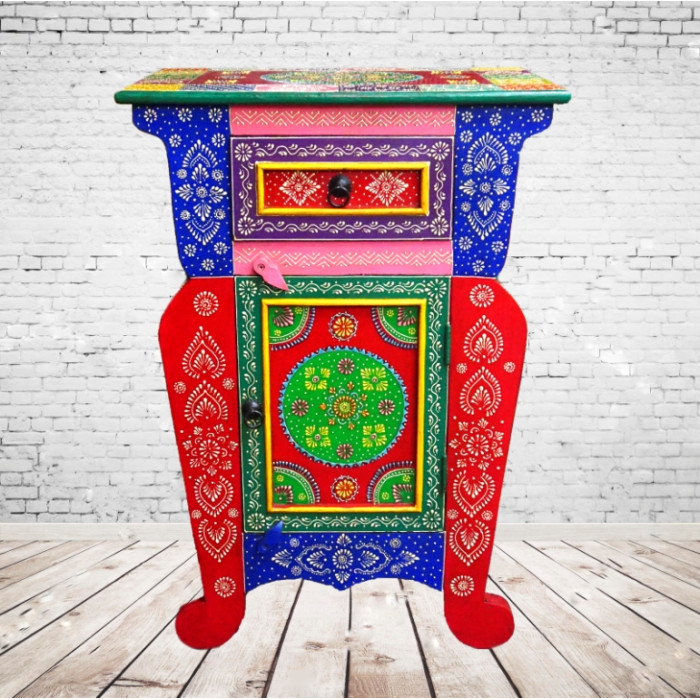 Bedside table made of mango wood Art.2140 No. 3