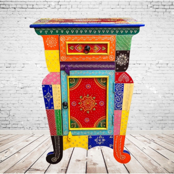 Bedside table made of mango wood Art.2140 No. 4