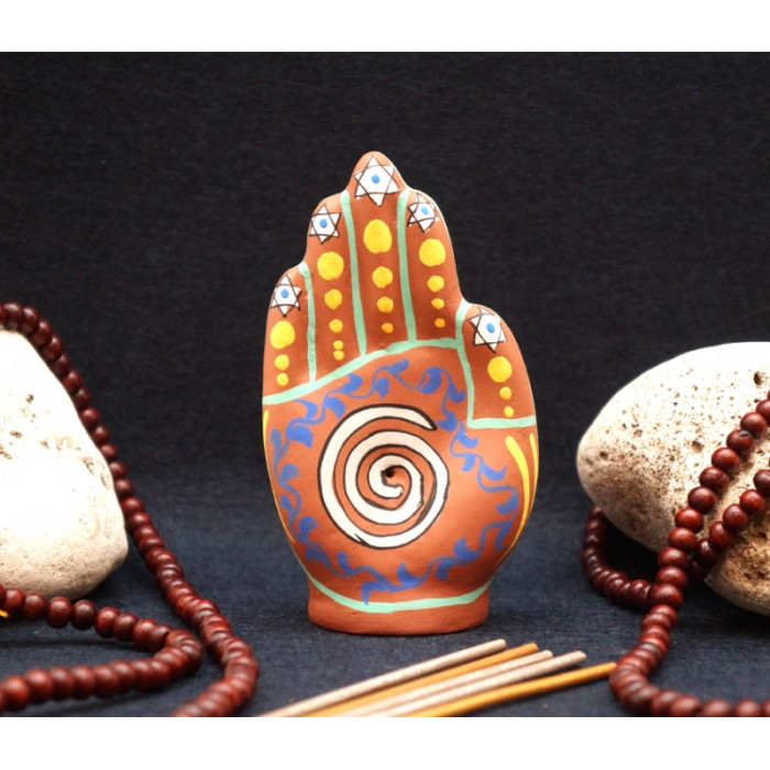 Stand Palm Terracotta Spiral