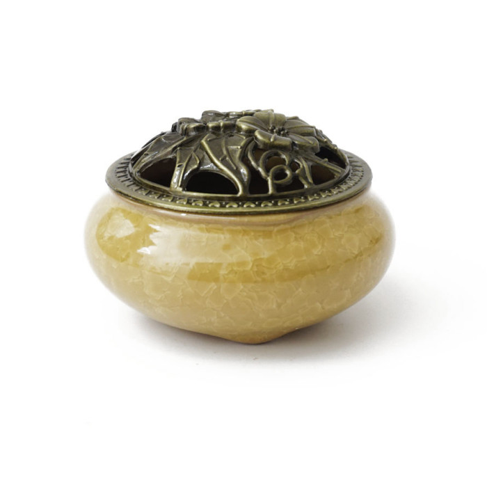 Incense burner Cracked Ice Amber