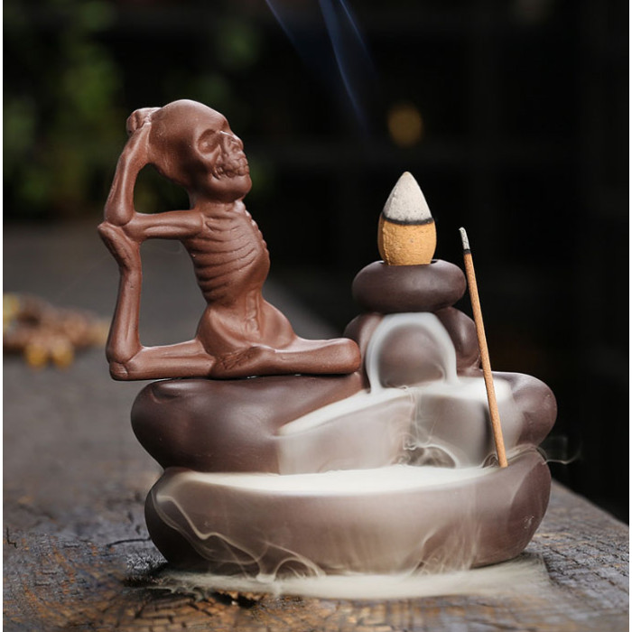 Stand Liquid smoke ceramics Skeleton Yoga №1