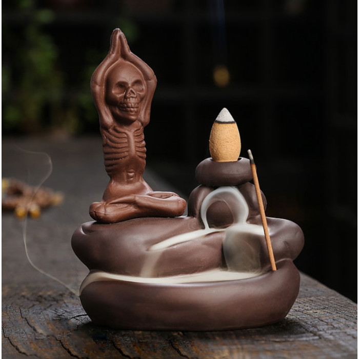 Stand Liquid smoke ceramics Skeleton Yoga №3