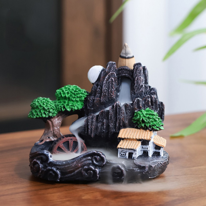 Backflow Incense Burner "Watermill"