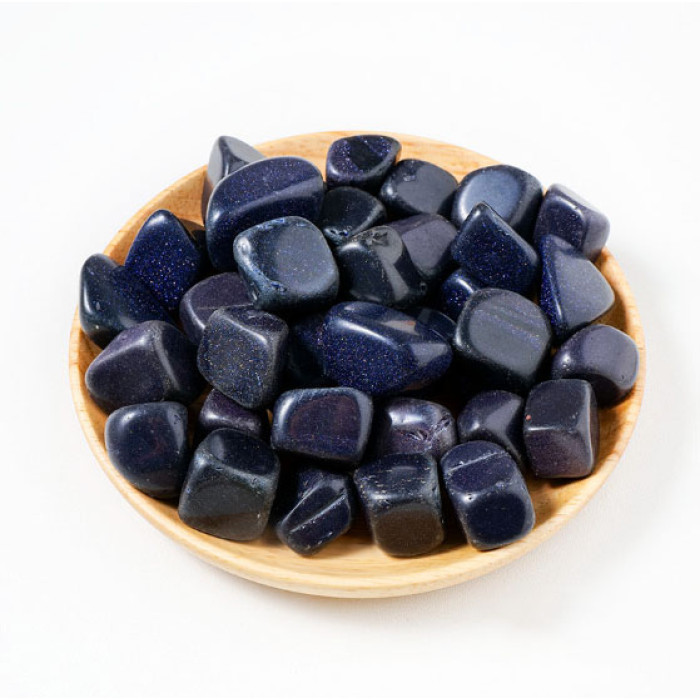 Blue sandstone tumbled 2-3cm.