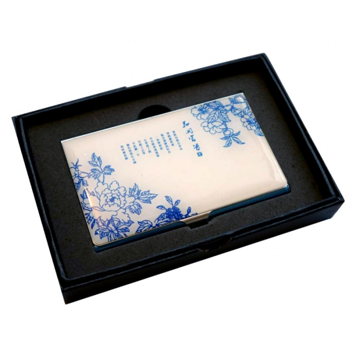 Cardholder steel with enamel No. 14