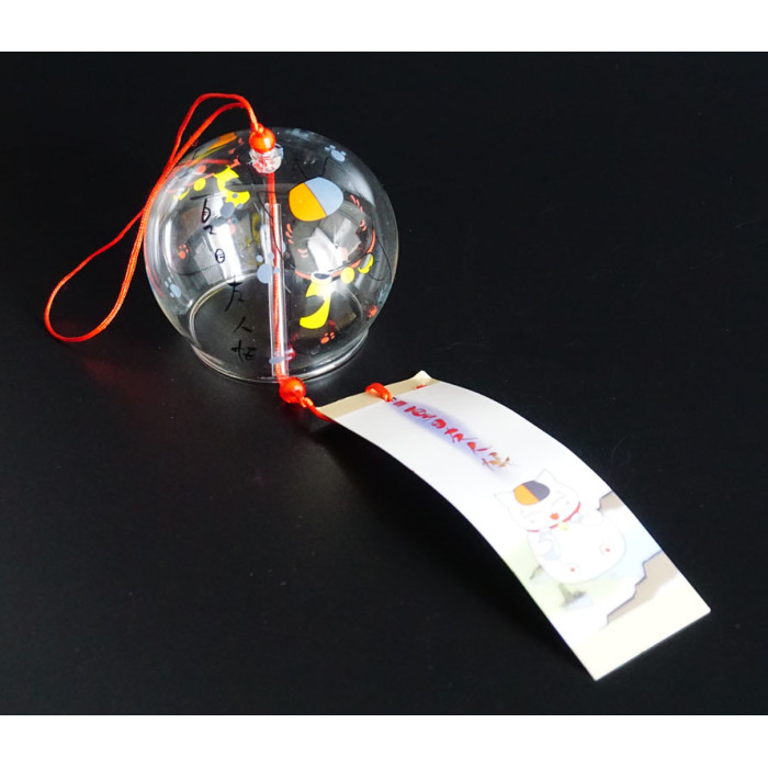 Japanese glass bell Furin Maneki Neko