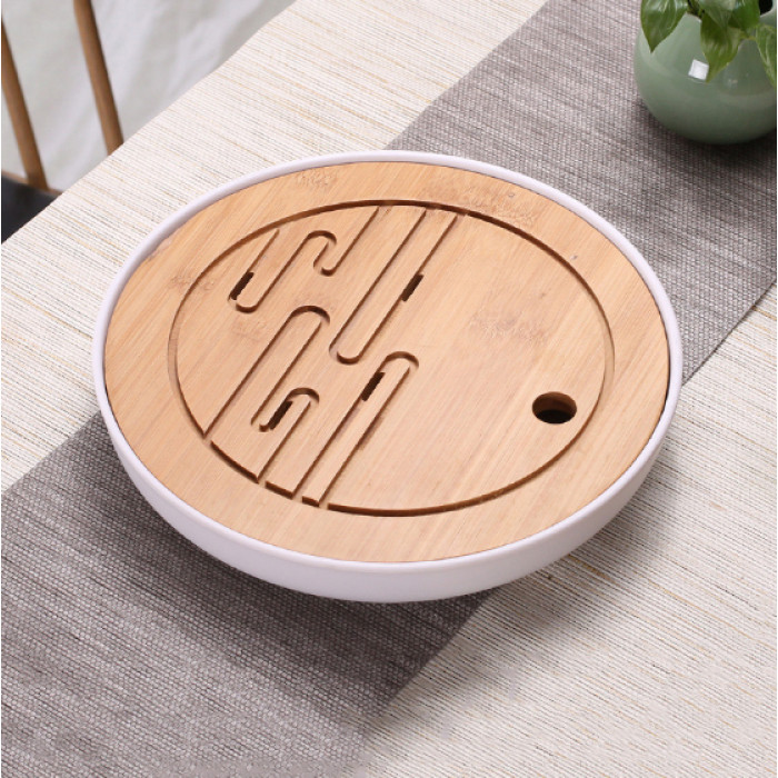 Chaban round Mist White