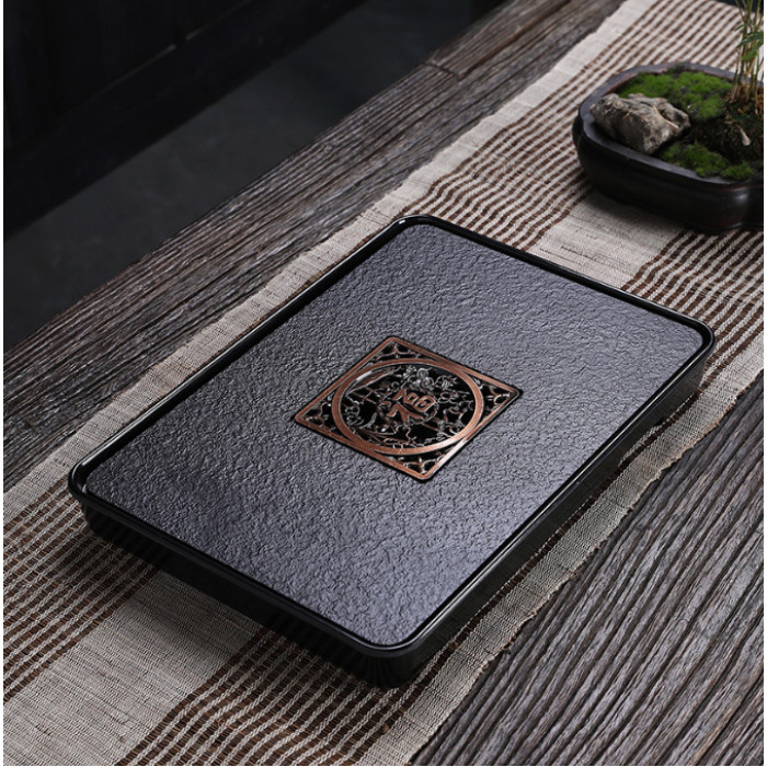 Chaban rectangular Happiness Black