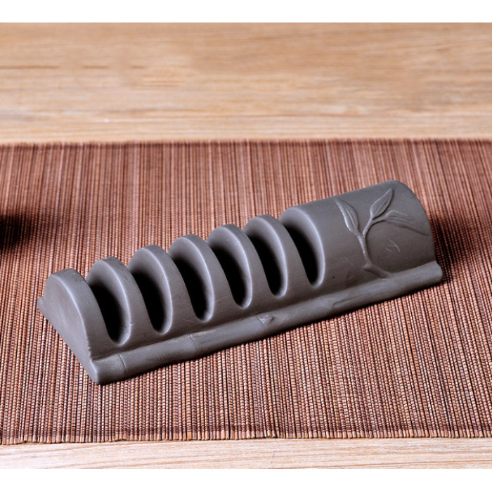 Bamboo teapot stand Black