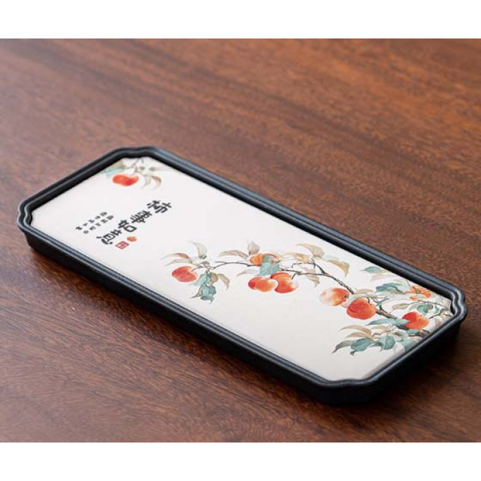 Chaban for the Gongfu Cha tea ceremony "Persimmon" rectangular
