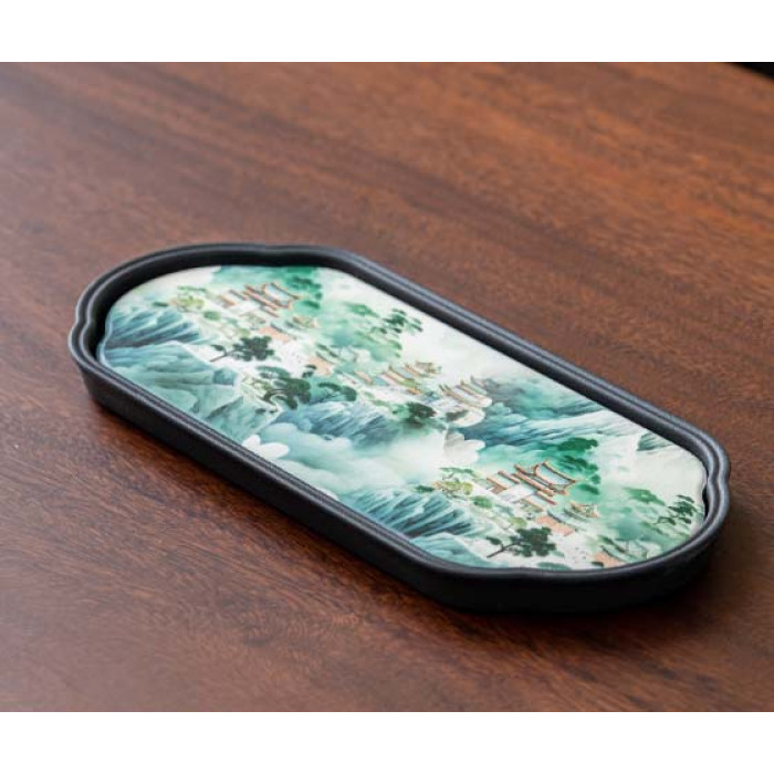 Chaban for the Gongfu Cha tea ceremony "Mountain dwellers" oval