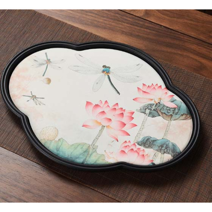 Chaban for the Gongfu Cha tea ceremony "Lotus Pond" cloud