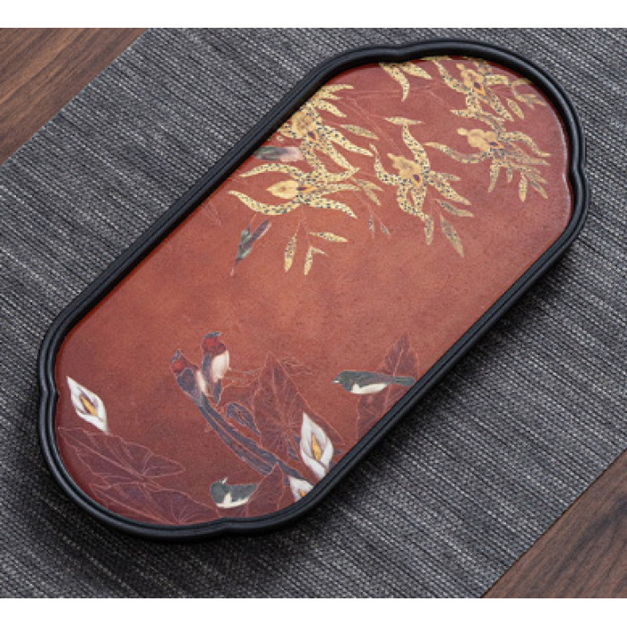 Chaban for the Gongfu Cha tea ceremony "Kingfisher" oval