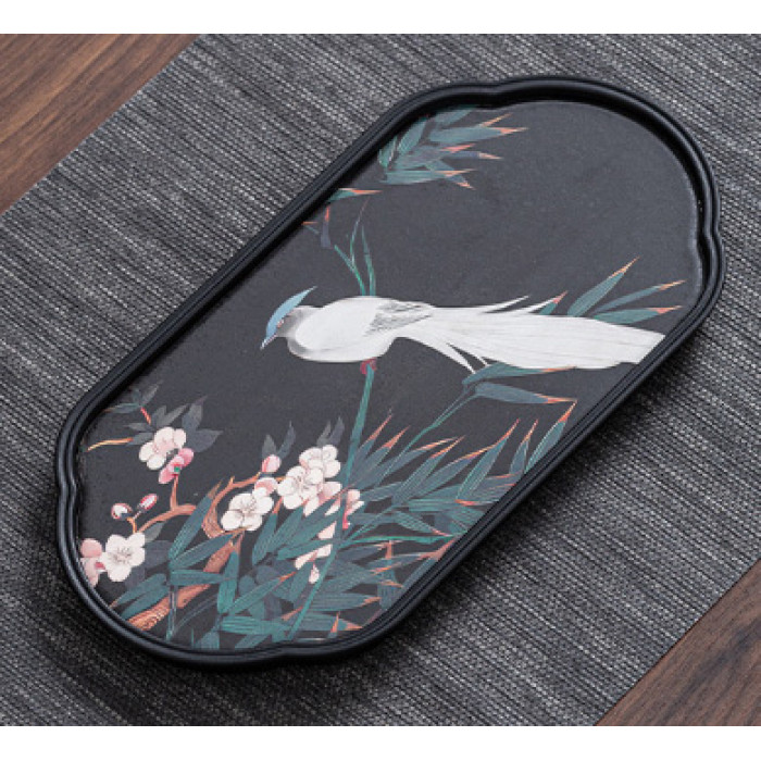 Chaban for the Gongfu Cha tea ceremony "Fairy bird" oval