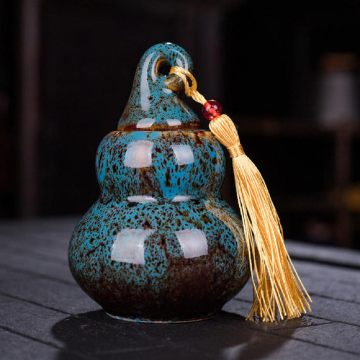Tea caddy for storing tea "Ulou" blue