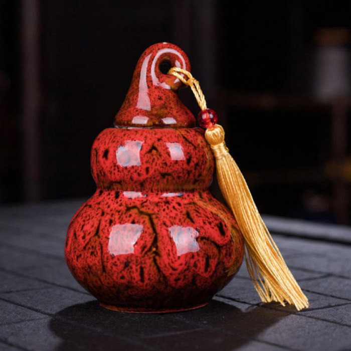 Tea caddy for storing tea "Ulou" red