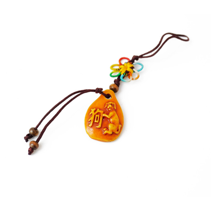 Keychain Feng Shui Drop Dog plastic